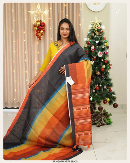 SEMI LINEN SAREE