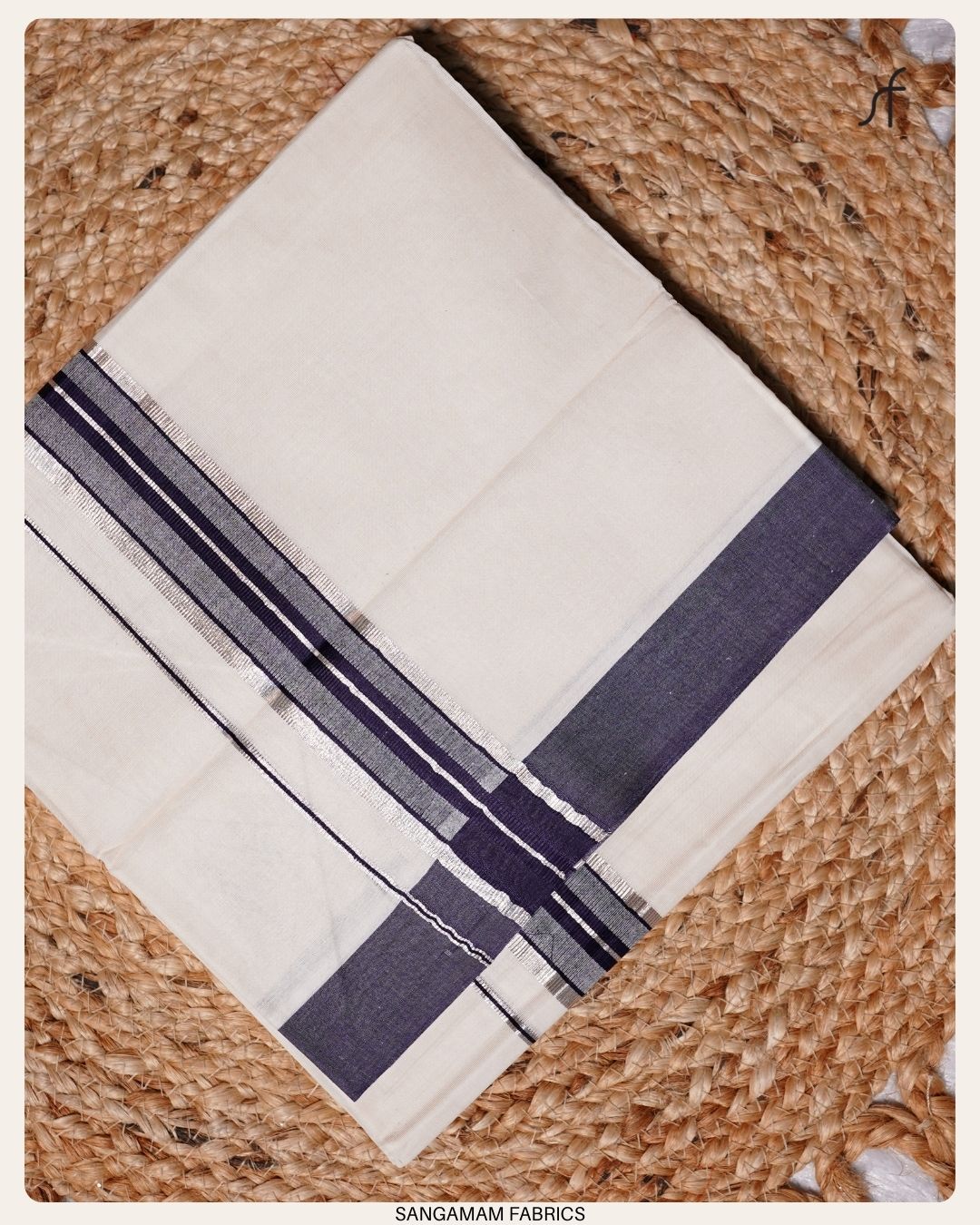 IVORY STRIPE COTTON  MUNDU