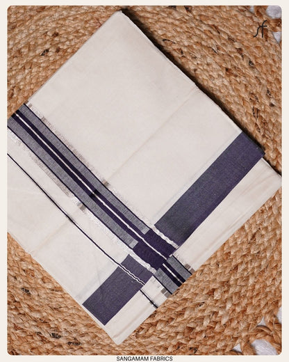 IVORY STRIPE COTTON  MUNDU