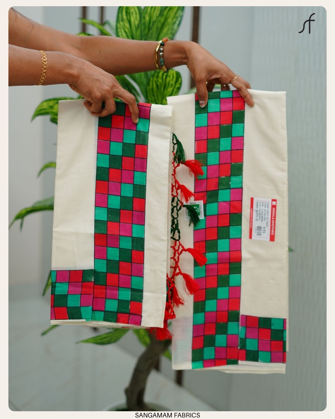 MADRAS CHECK SET MUNDU