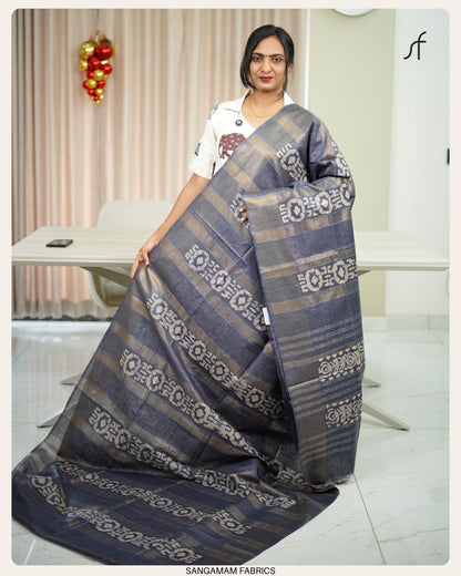 SEMI TUSSAR SILK SAREE