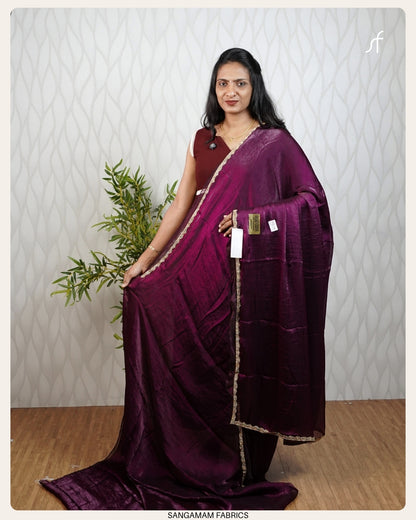 DUAL TONE PARTY WEAR  SAREE