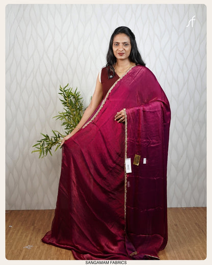 DUAL TONE PARTY WEAR  SAREE