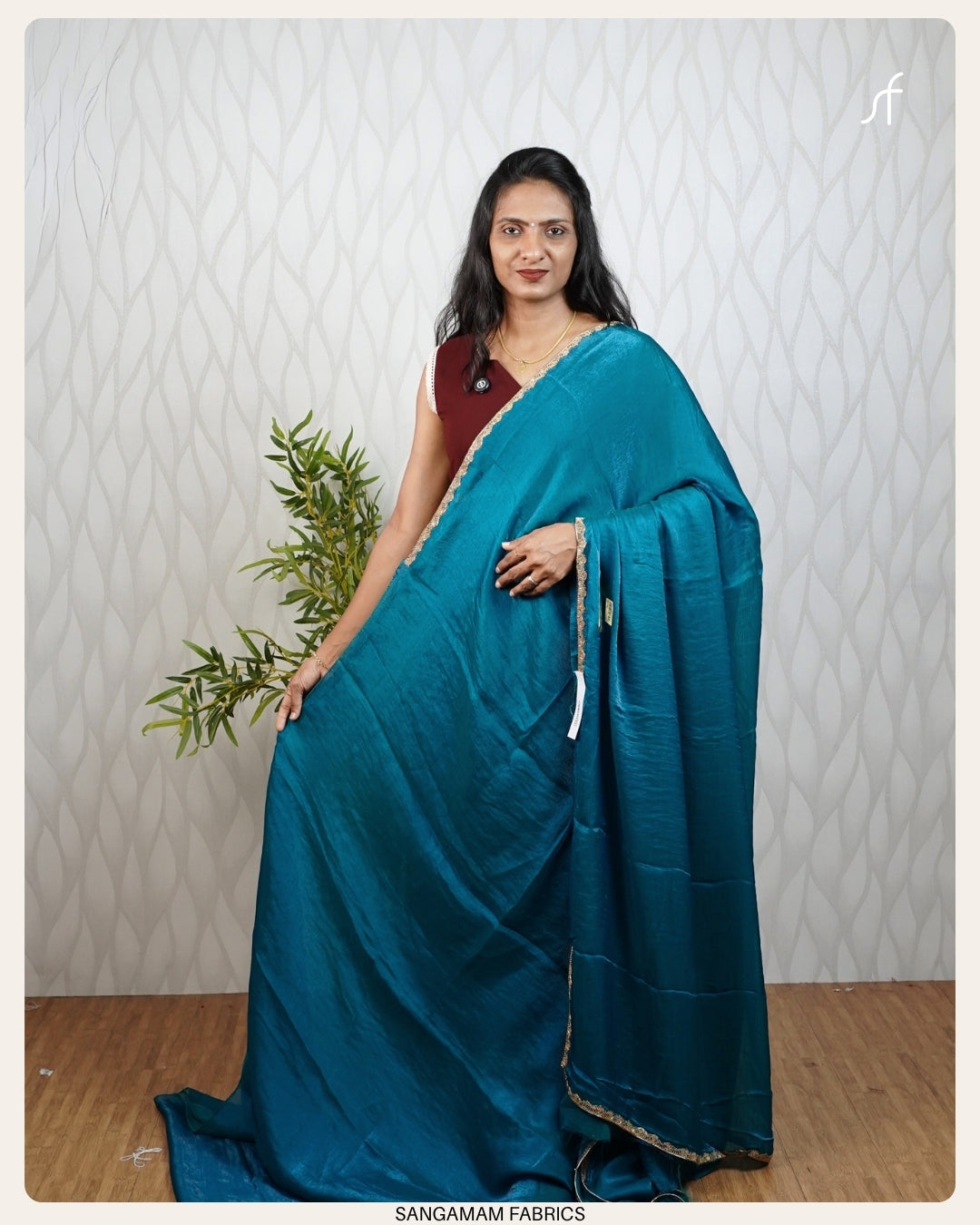 DUAL TONE PARTY WEAR  SAREE