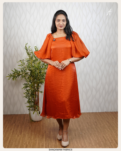 Burnt Orange Bliss Dress