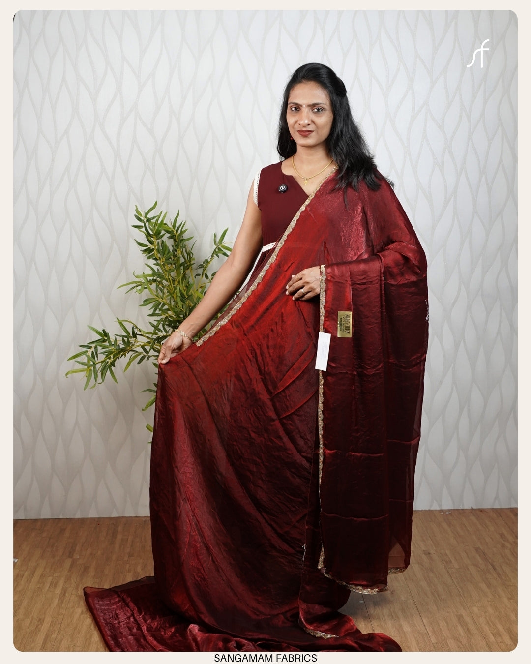 DUAL TONE PARTY WEAR  SAREE