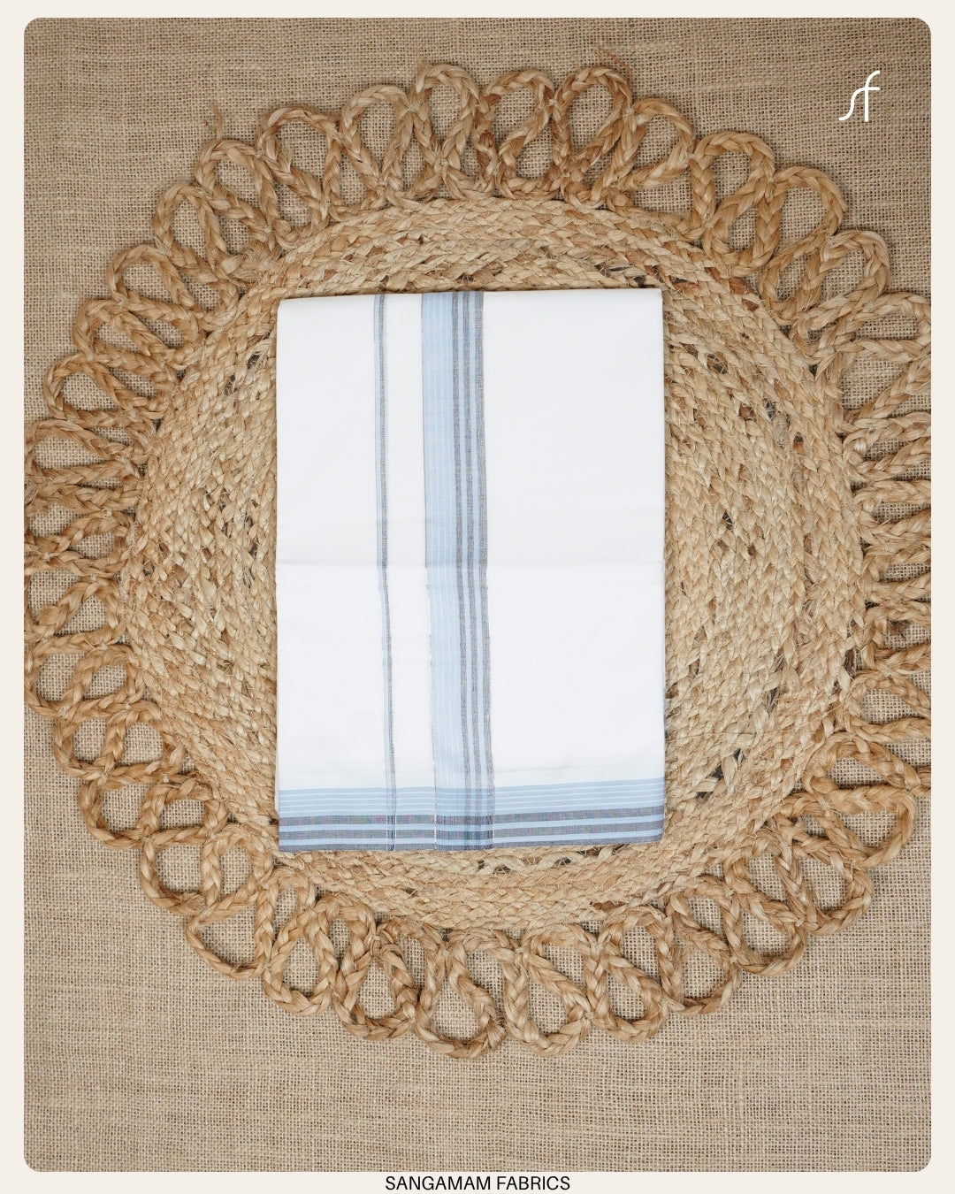 PURE COTTON WHITE DOUBLE  MUNDU