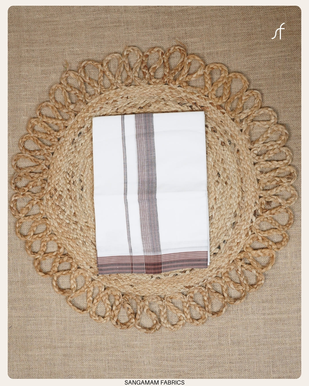 PURE COTTON WHITE DOUBLE  MUNDU