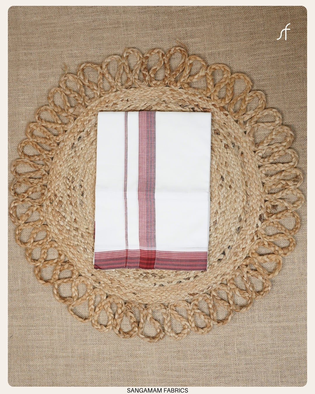 PURE COTTON WHITE DOUBLE  MUNDU