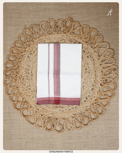 PURE COTTON WHITE DOUBLE  MUNDU