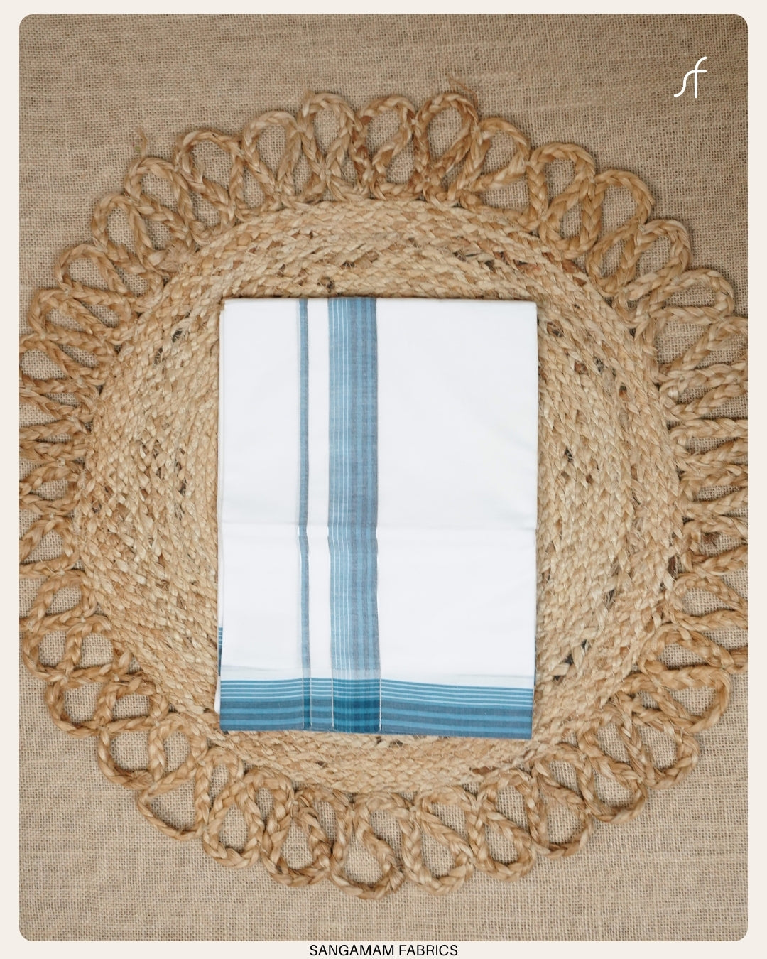 PURE COTTON WHITE DOUBLE  MUNDU