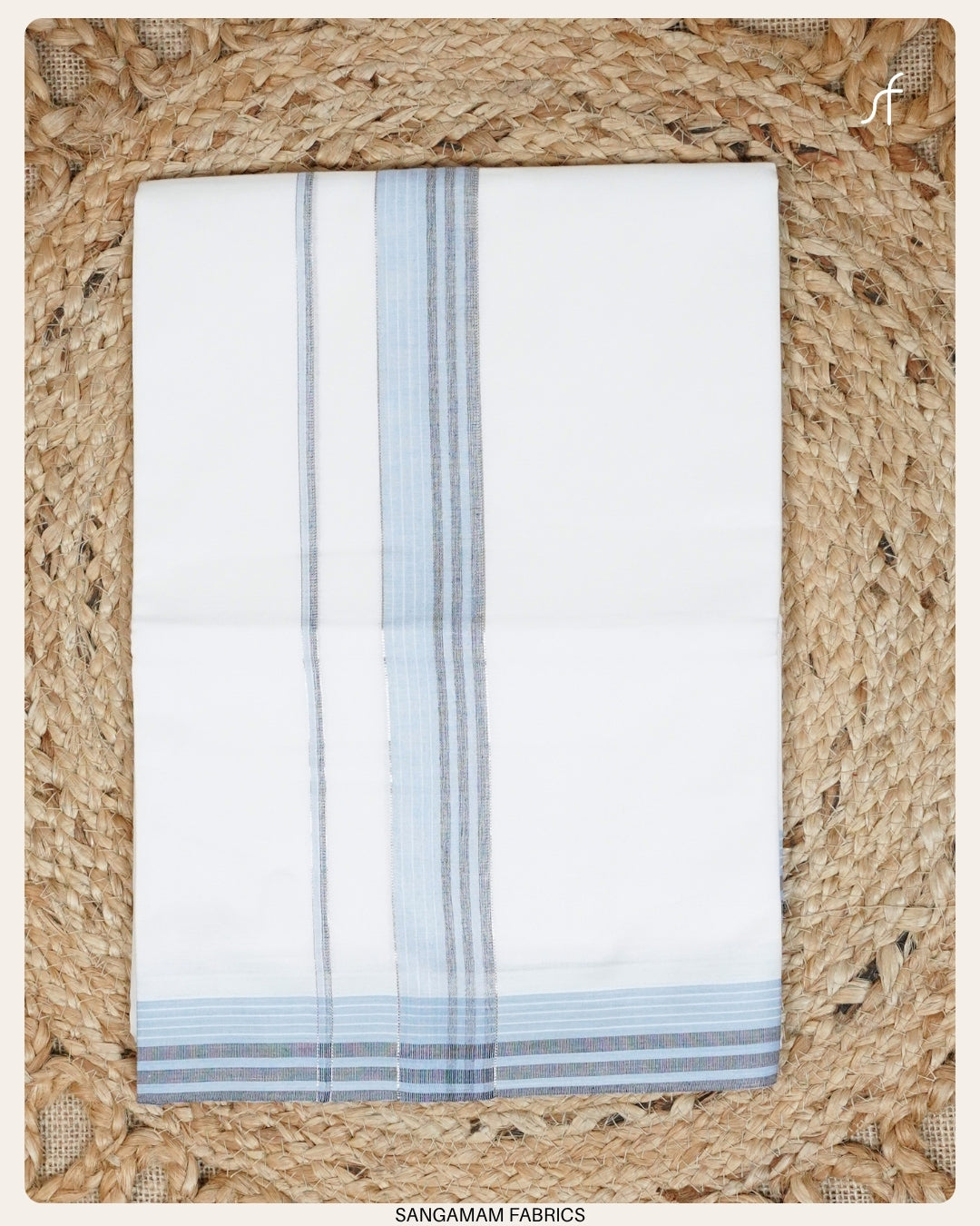 PURE COTTON WHITE DOUBLE  MUNDU