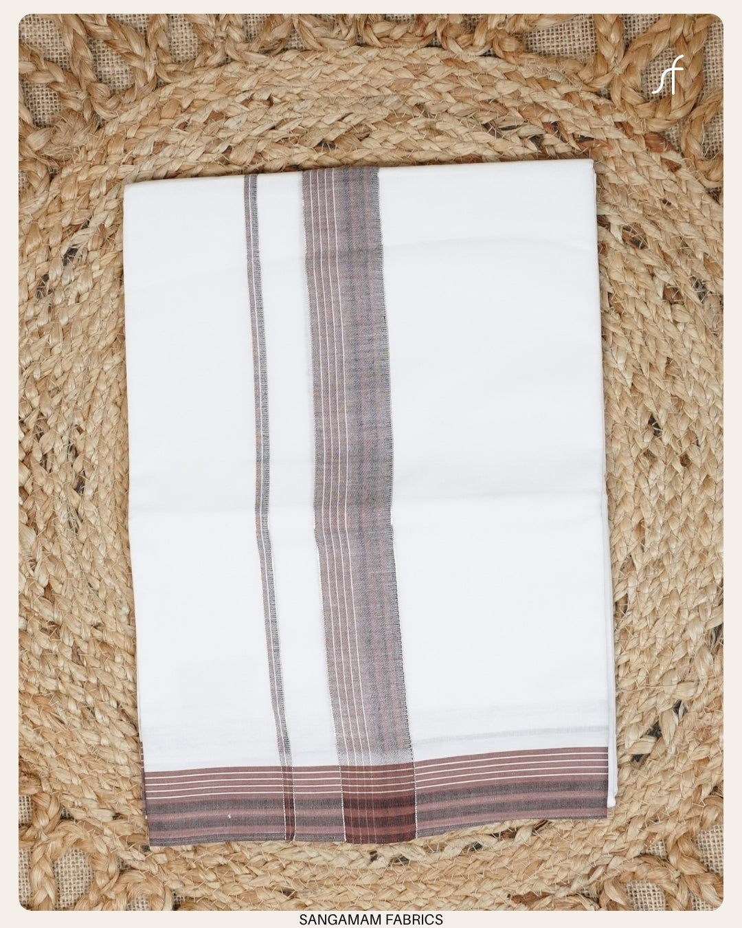 PURE COTTON WHITE DOUBLE  MUNDU