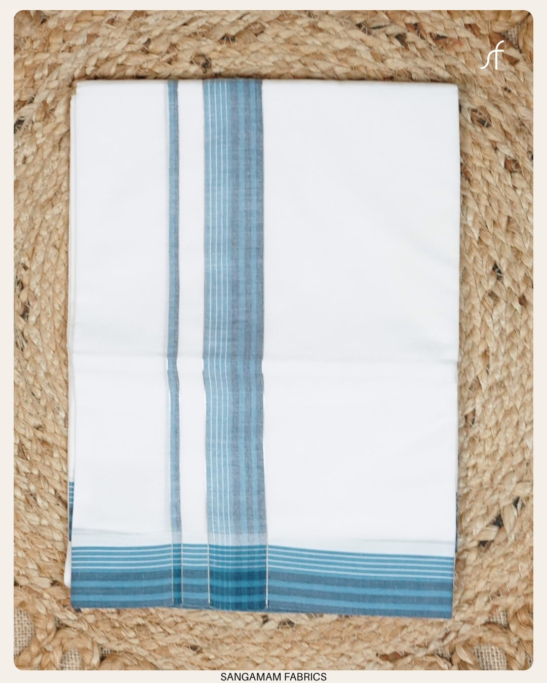 PURE COTTON WHITE DOUBLE  MUNDU