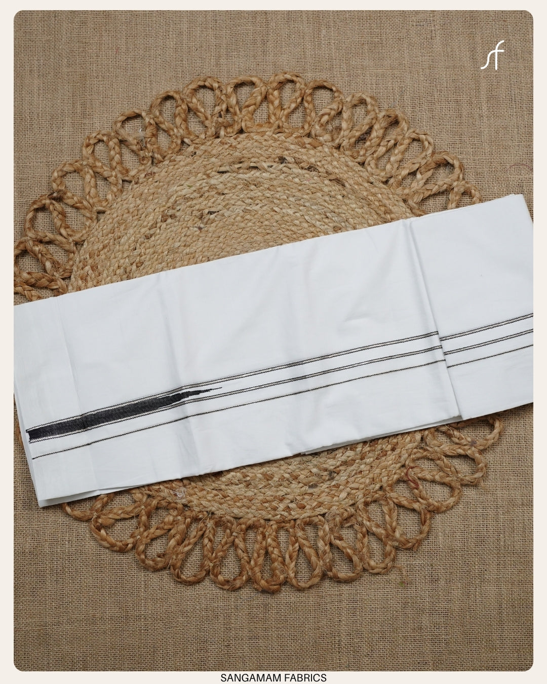 CHUTTI KARA COTTON DOUBLE MUNDU