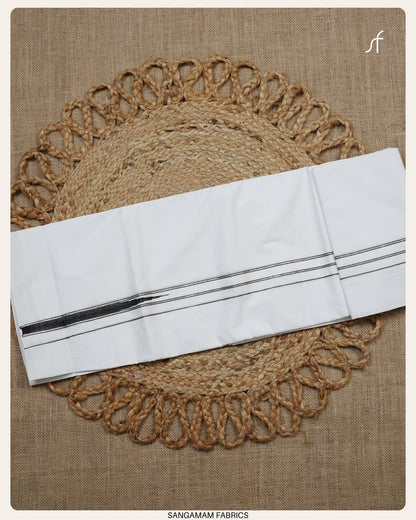 CHUTTI KARA COTTON DOUBLE MUNDU