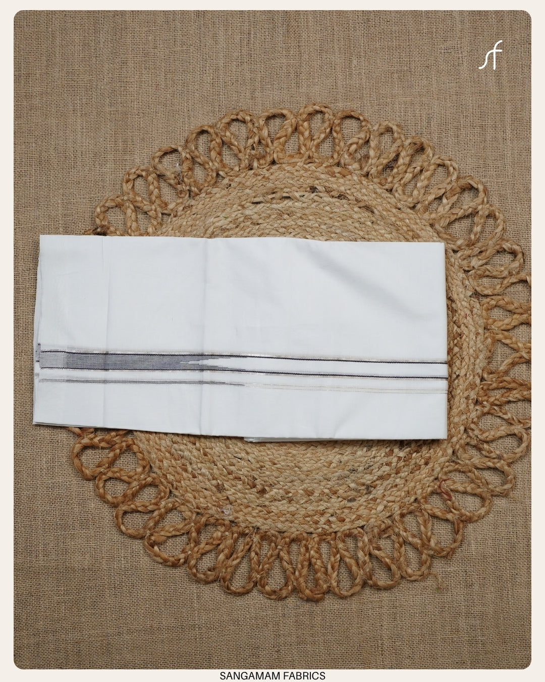 CHUTTI KARA COTTON DOUBLE MUNDU