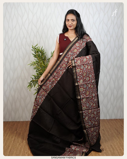 SEMI MAKHESHWARI SILK SAREE