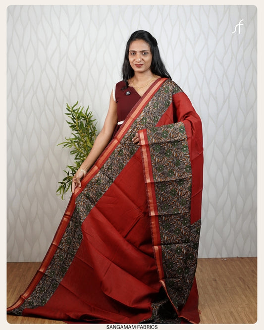 SEMI MAKHESHWARI SILK SAREE
