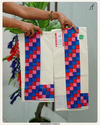 MADRAS CHECK SET MUNDU