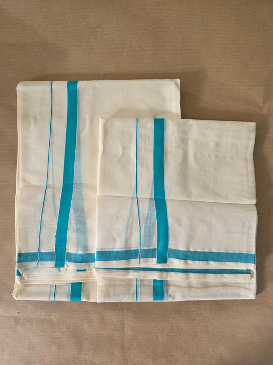 PLAIN KARA SETMUNU 1/2" CYAN SHADE