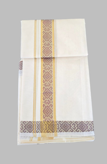 1.5" JACQUARD BORDER COTTON DOUBLE MUNDU