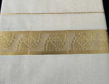 1.5"  BROCADE BORDER COTTON DOUBLE MUNDU