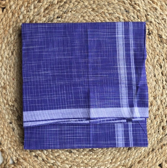 COLOUR MUNDU VIOLET WITH PULLI DESIGN