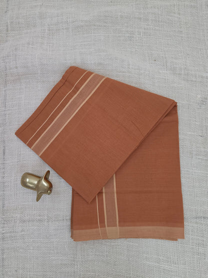 KAVI MUNDU COTTON PLAIN CREAM KARA