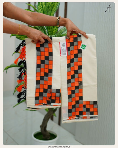 MADRAS CHECK SET MUNDU