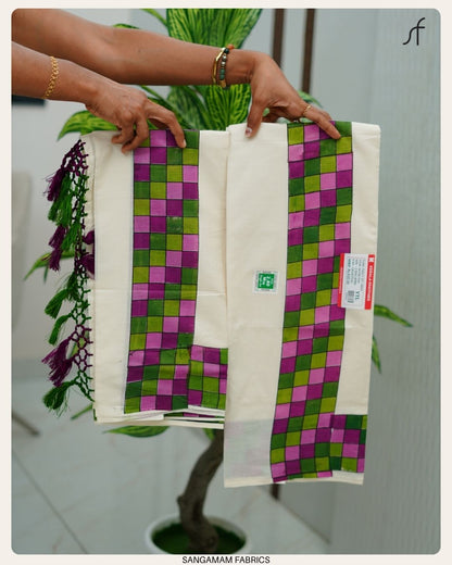 MADRAS CHECK SET MUNDU
