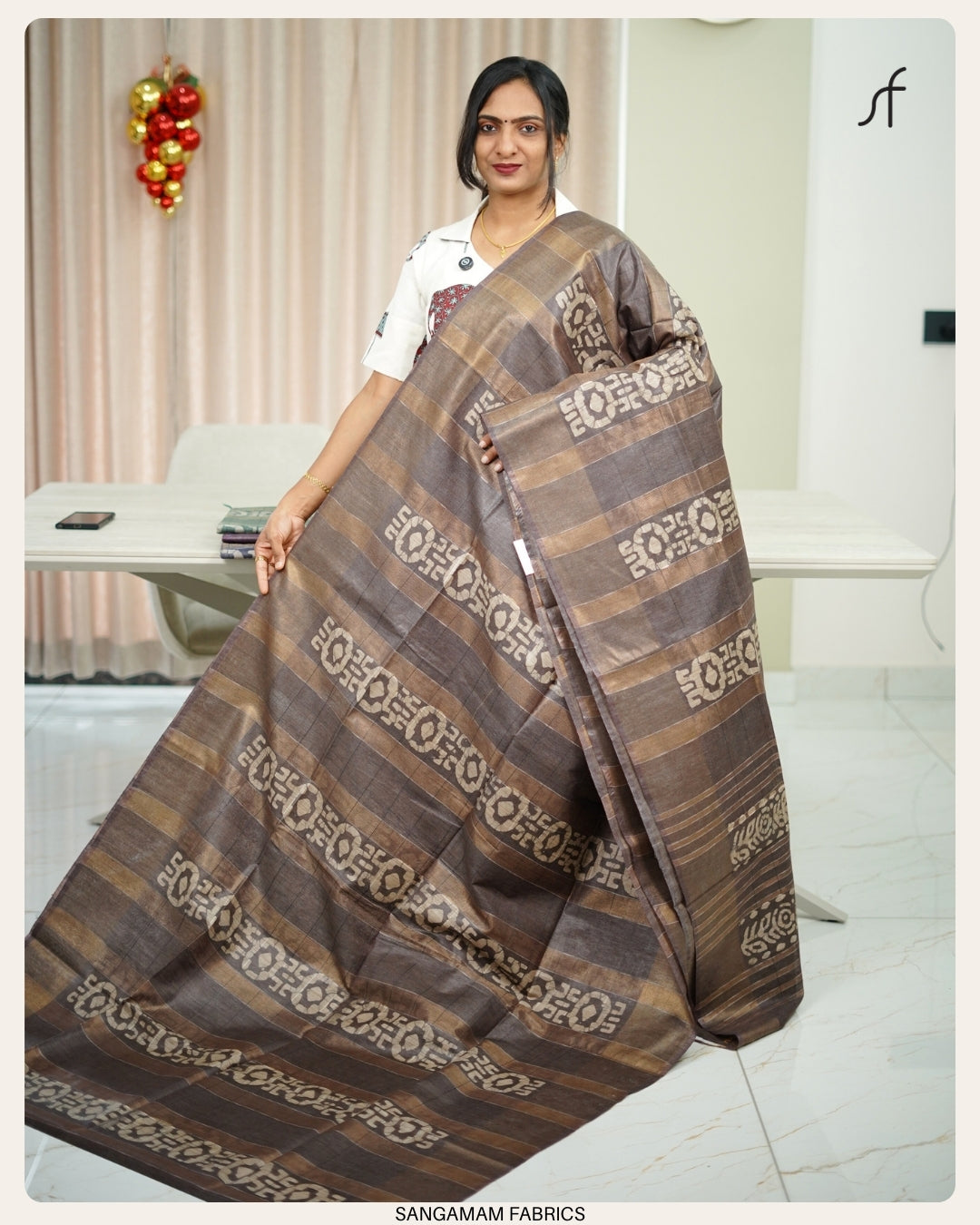 SEMI TUSSAR SILK SAREE