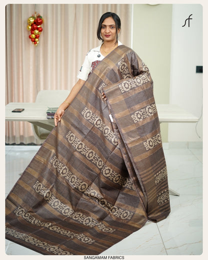 SEMI TUSSAR SILK SAREE