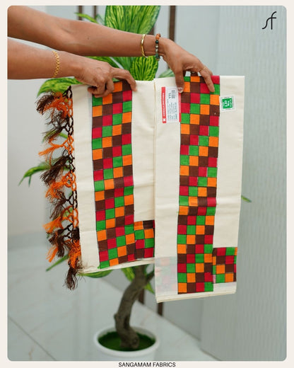 MADRAS CHECK SET MUNDU
