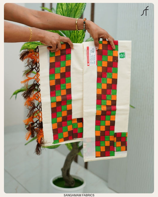 MADRAS CHECK SET MUNDU