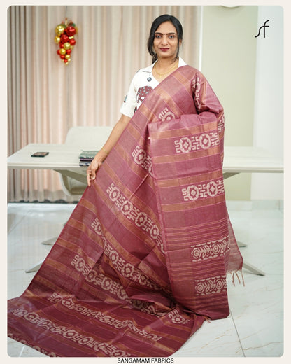 SEMI TUSSAR SILK SAREE