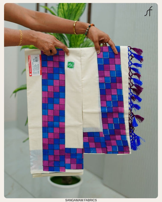 MADRAS CHECK SET MUNDU