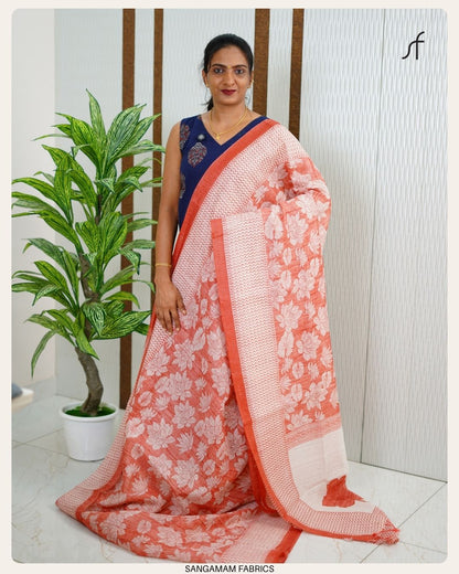 SEMI JUTE SAREE