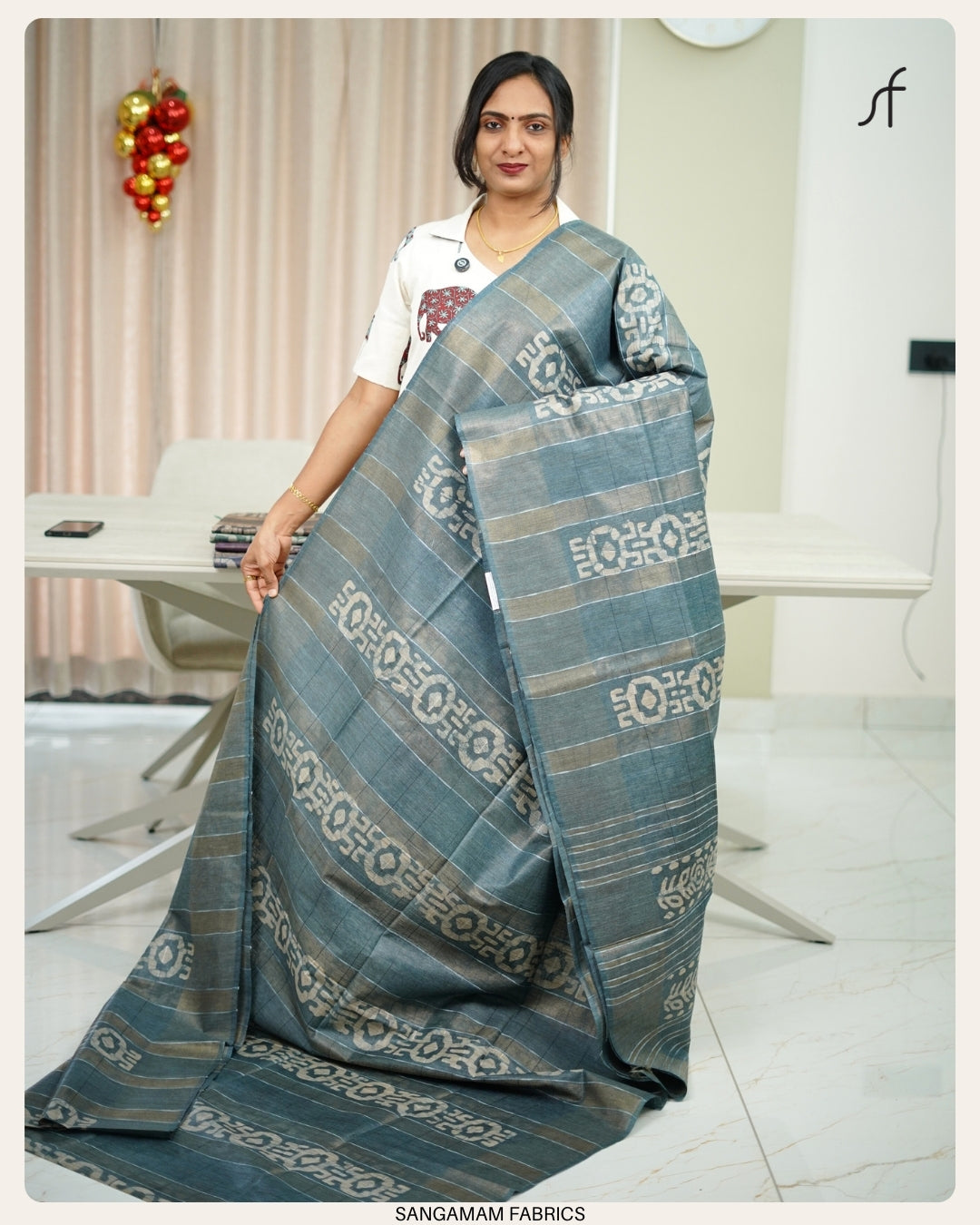 SEMI TUSSAR SILK SAREE