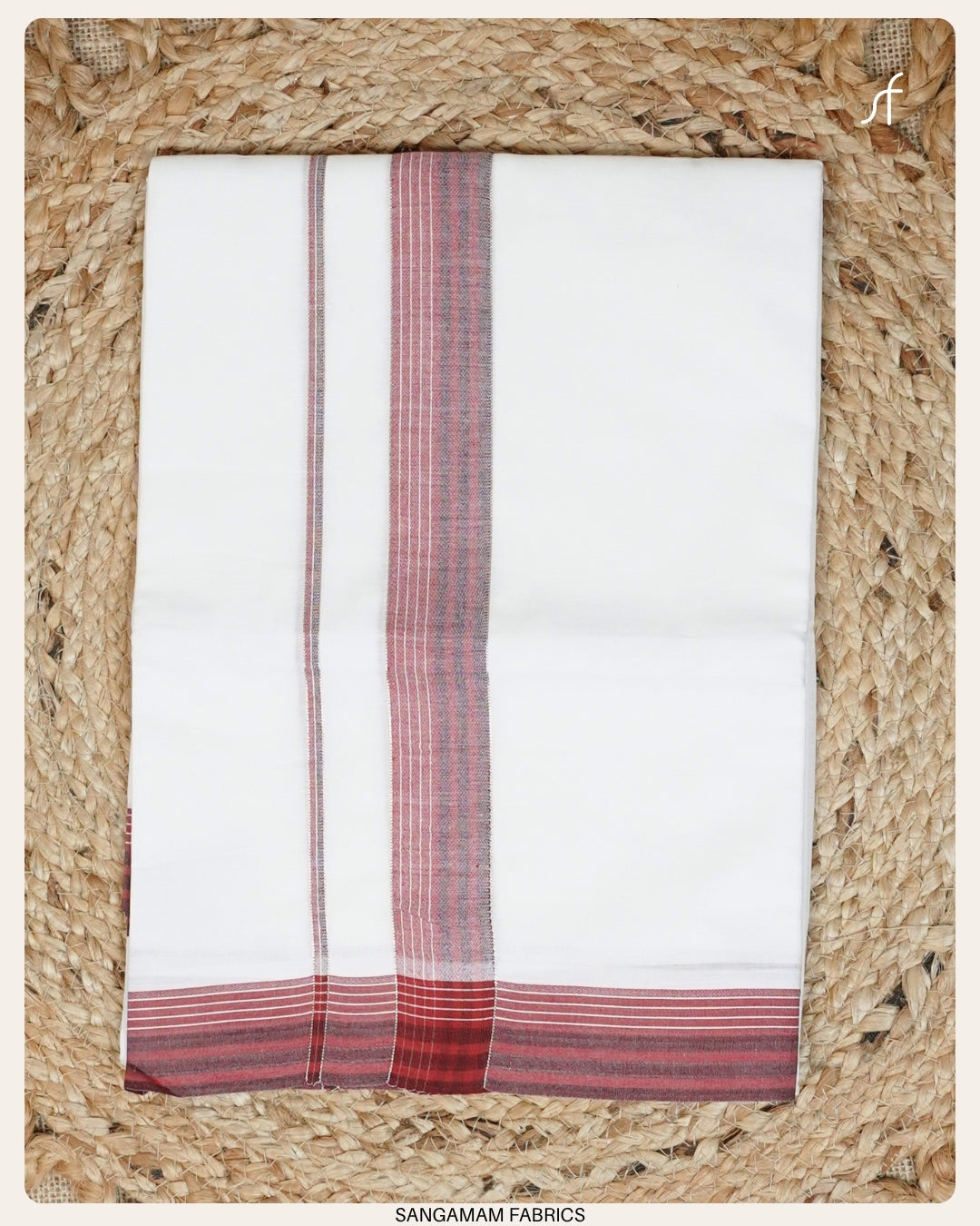 PURE COTTON WHITE DOUBLE  MUNDU