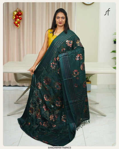 FLORAL BRAZO GEORGETTE SAREE
