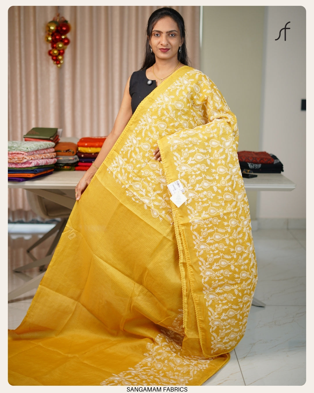 NET COTTA SAREE