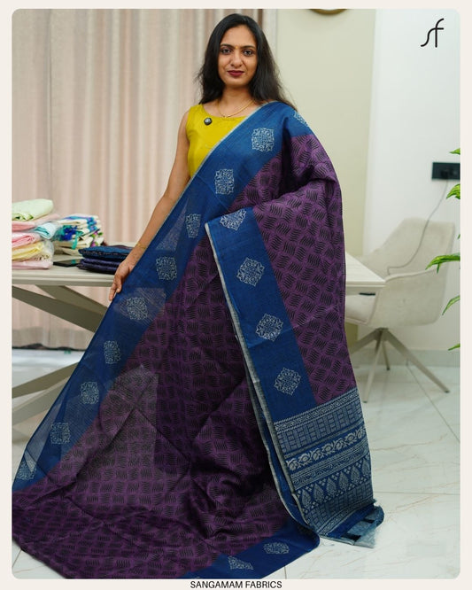NET COTTA SAREE
