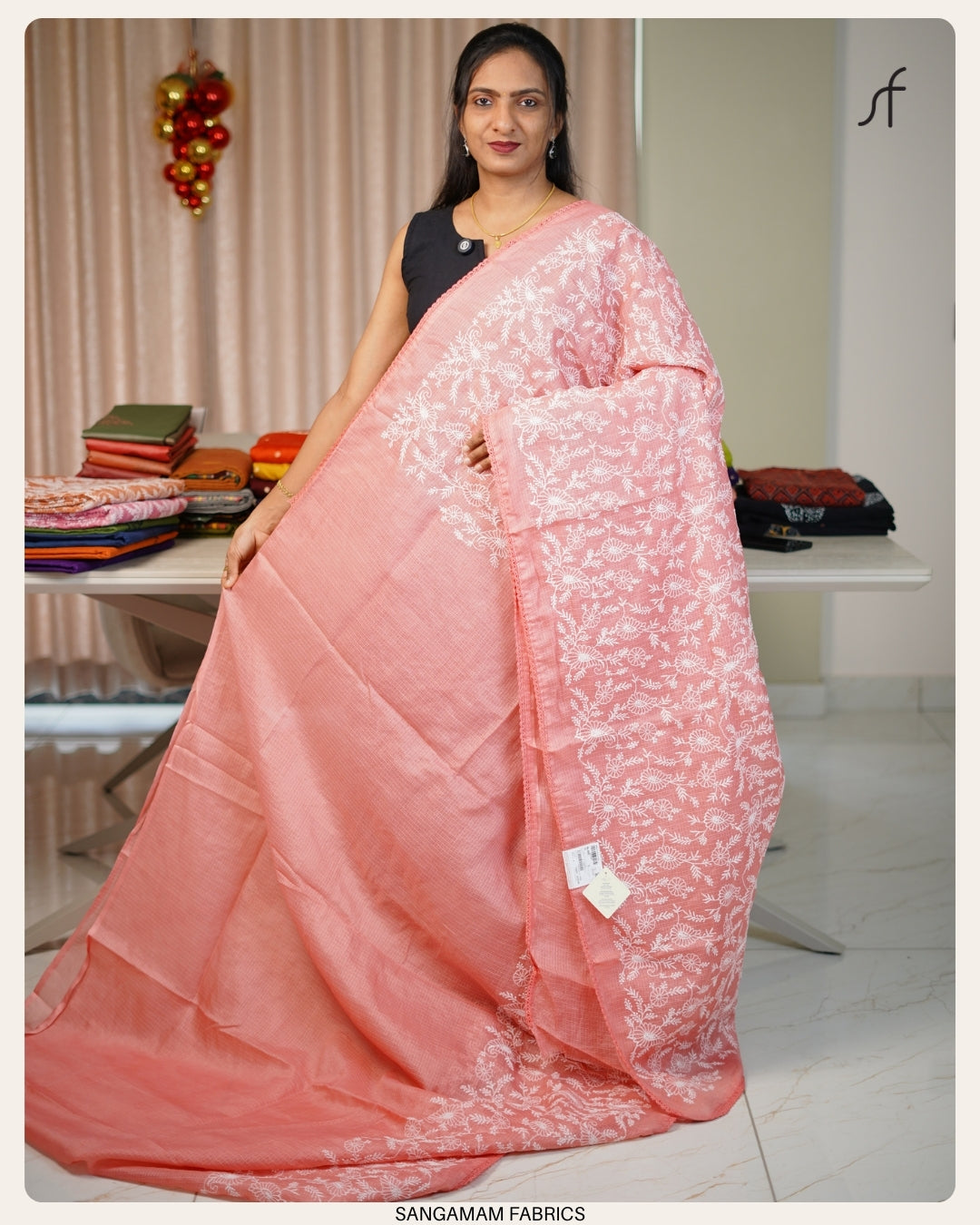 NET COTTA SAREE