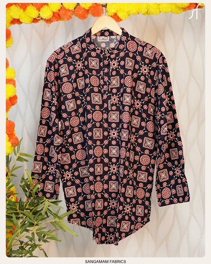 AJRAKH COTTON KURTA