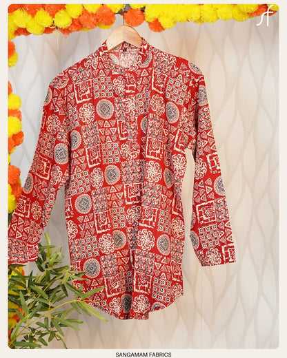 AJRAKH COTTON KURTA