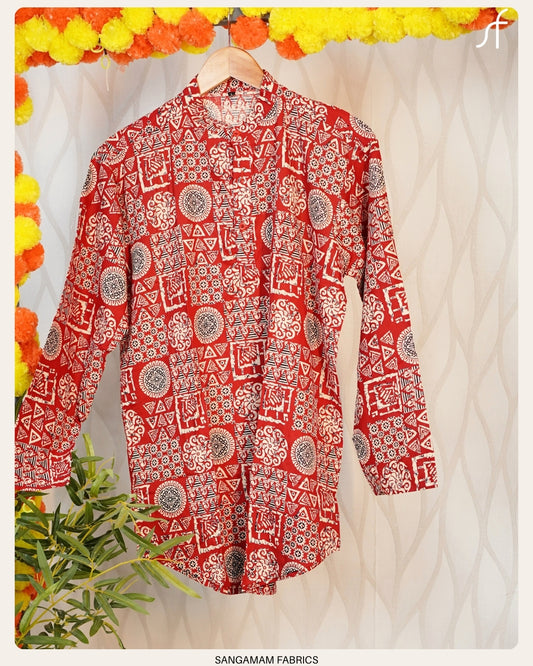 AJRAKH COTTON KURTA