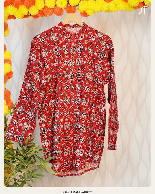 AJRAKH COTTON KURTA