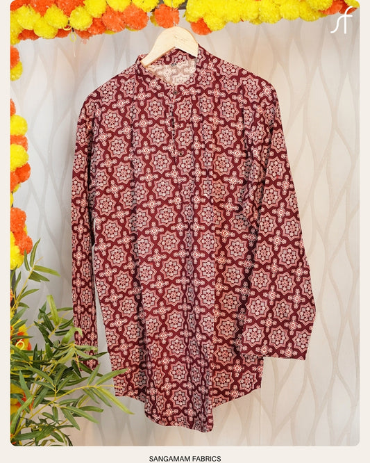 AJRAKH COTTON KURTA