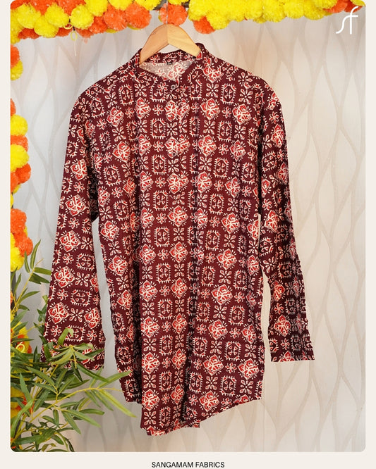 AJRAKH COTTON KURTA